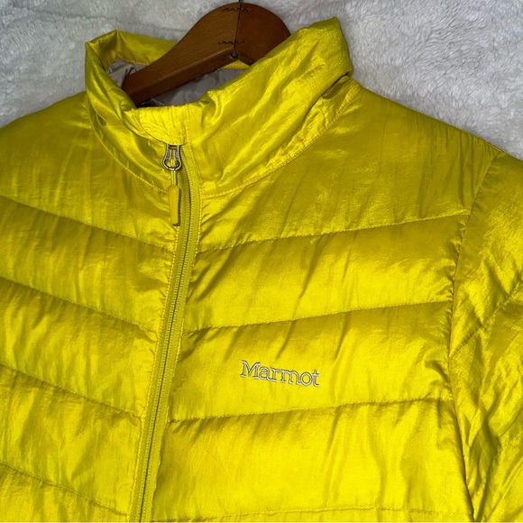 Marmot Jena Down Jacket Women's Insulated Coat Bright Yellow 800 Fill XL Puffer - Picture 7 of 16